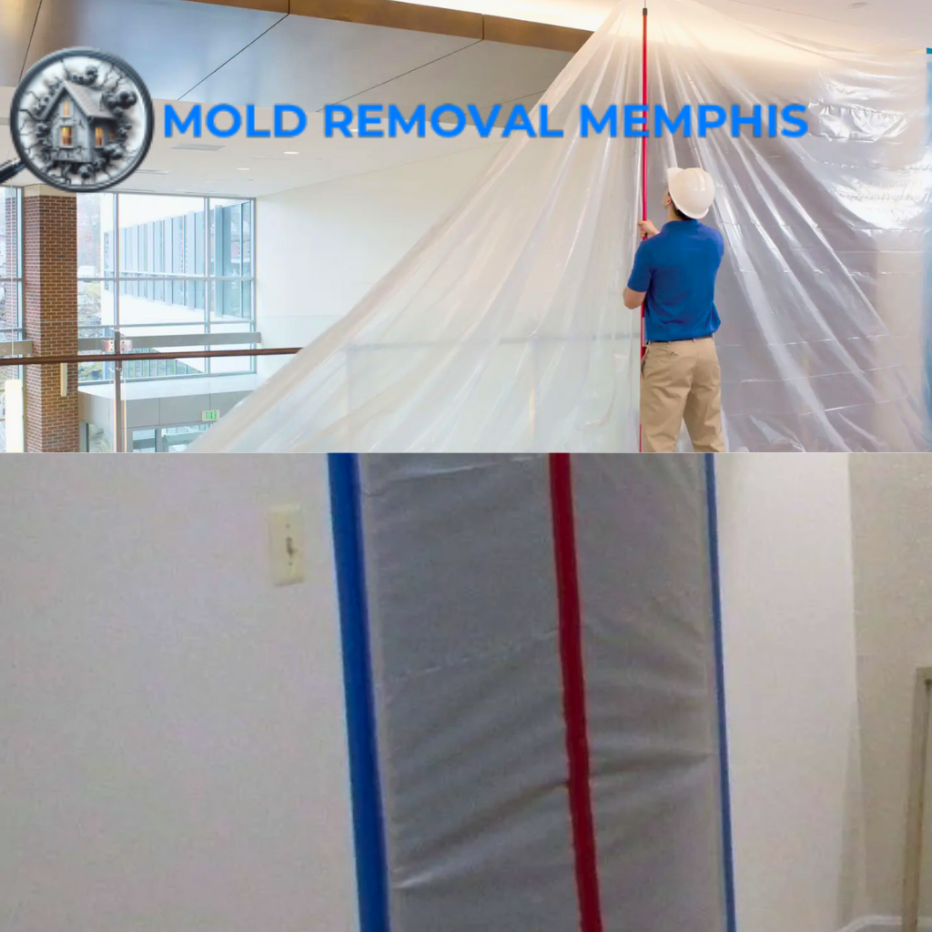 plastic sheeting for mold containment